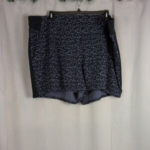 Athleta Black and Blue Athletic Shorts. NWOT